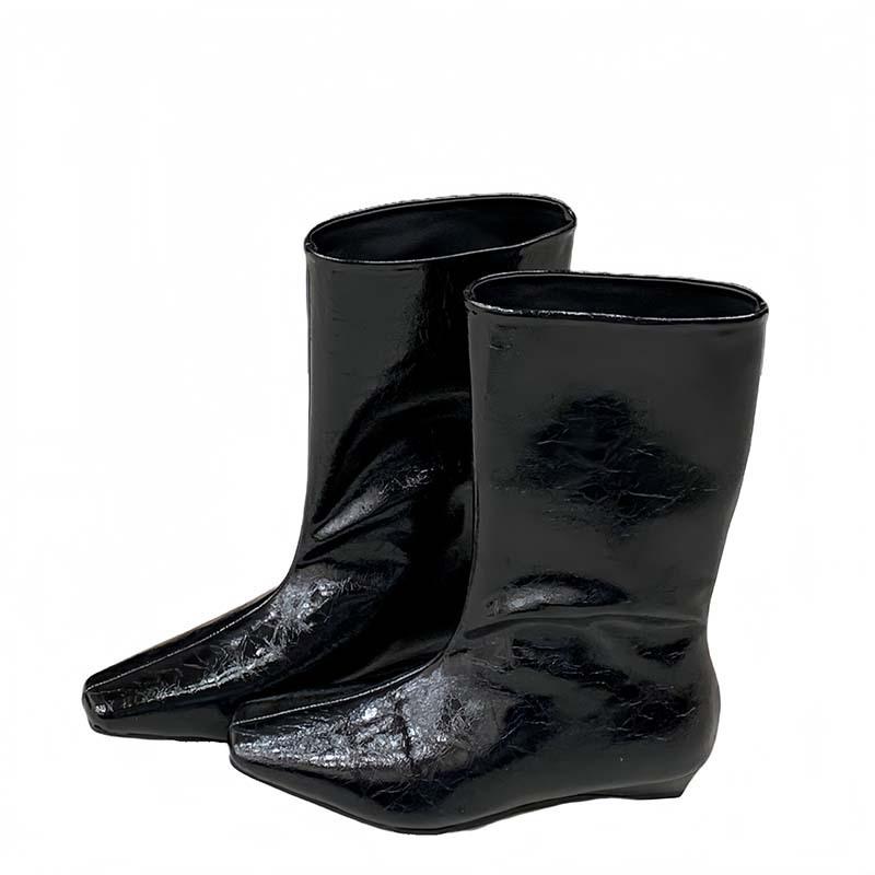 2025 autumn and winter new high knight boots women's head low heels but knee boots autumn and winter boots