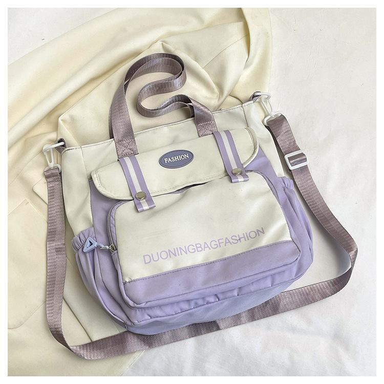 Borsa da Fitness alla Moda Borsa da Viaggio Impermeabile Grande Capacità Multitasche Tessuto di Nylon Borsa Sportiva Borsa da Palestra