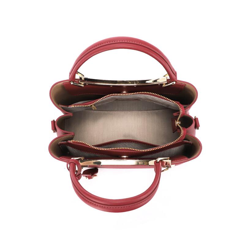 Red Dragonfly Women's Genuine Leather Wedding Handbag