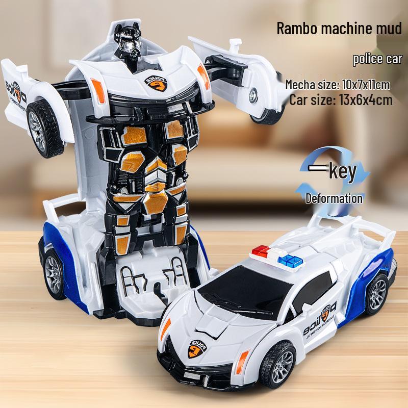 Inertia Collision Robot Car: Transforming Toy for Kids Aged 7-10