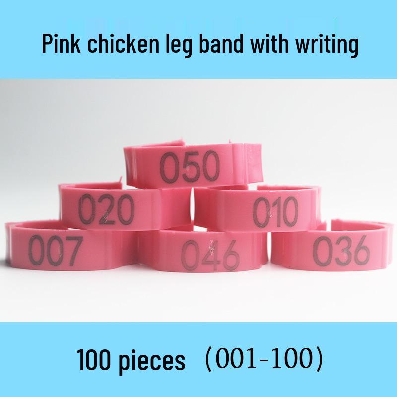Laser Engraved Poultry Leg Rings for Chickens, Ducks, and Geese - Identification Markers