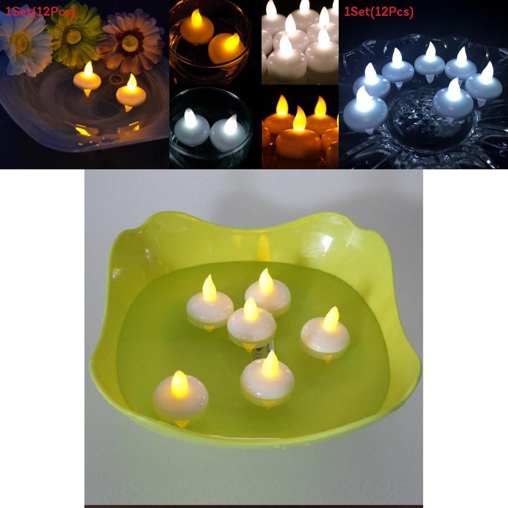 Waterproof Led Candle Light For Romantic Decor With Floating Water Effect For Home Use