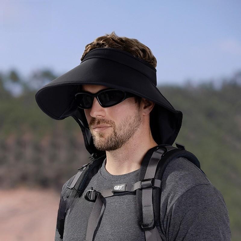 Ice Cool Summer Silk Sunhat Sunshade Hat Neck Cover Travel Outdoors Breathable