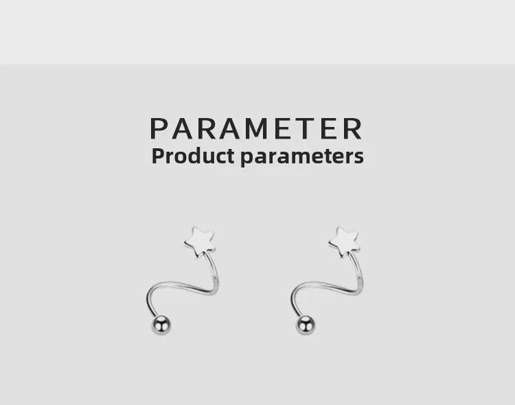 Elegant 2024 S925 Sterling Silver Spring Earrings for Women - Luxurious, High-End Ear Bone Studs & Lightweight Small Earrings