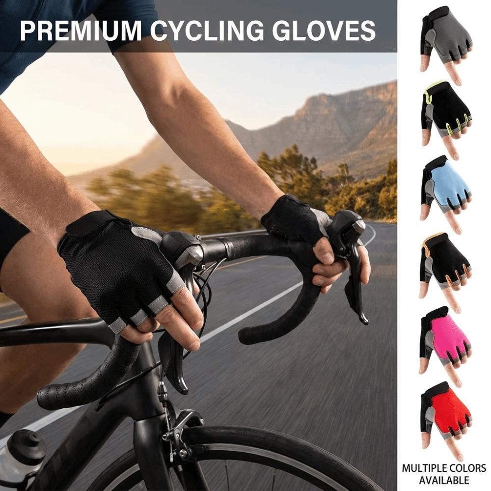 Breathable Half Finger Gloves Anti-slip Gym Training Gloves  Outdoor Sports