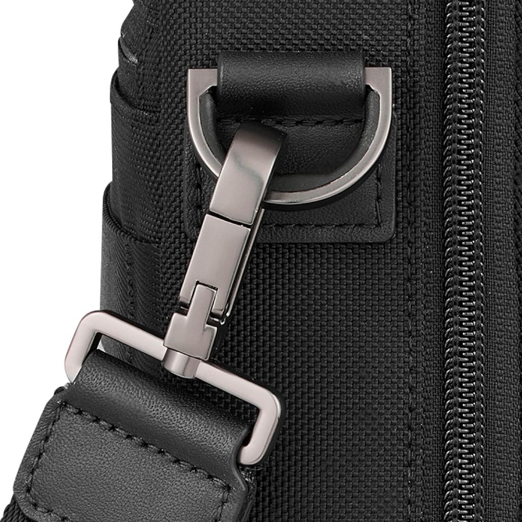 Victorinox Mythic Umhängetasche mit Tablet-Schultertasche mit Premium 5L Schwarzer 11-Zoll-Tasche, Kratzfester Tasche, Multi-Tool-Griff, Eigenschaften,