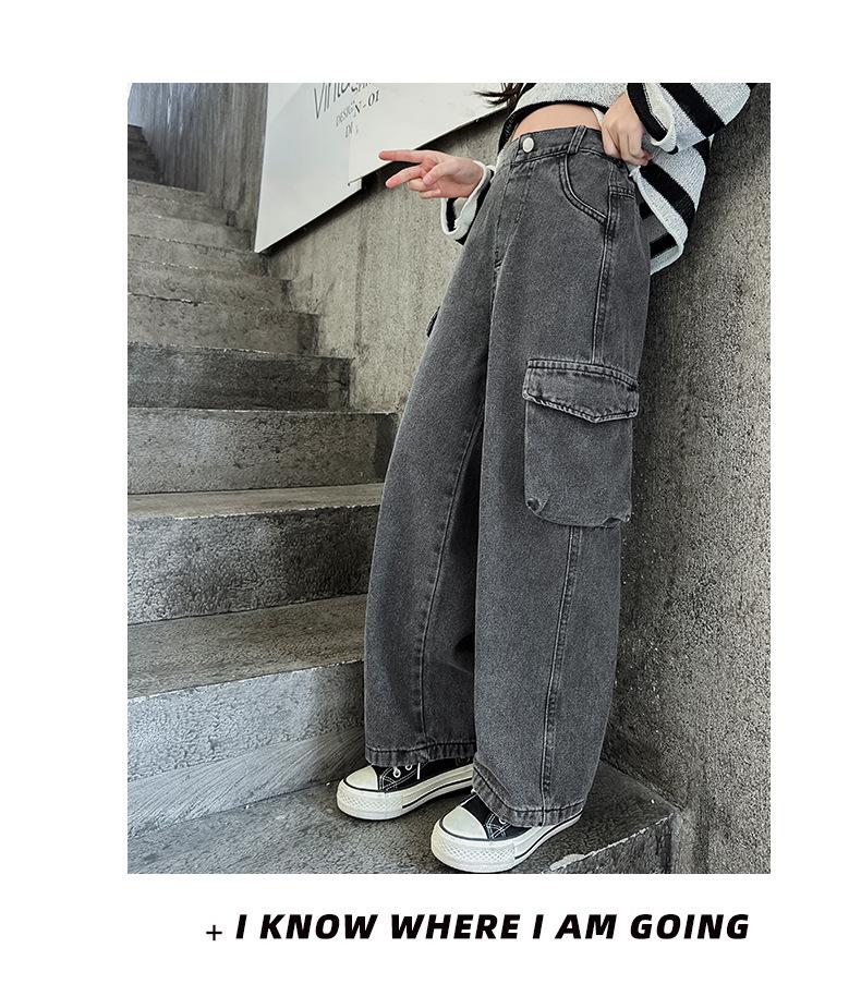 2025 Stylish Kids' Korean Denim Overalls - Spring/Autumn Fashion