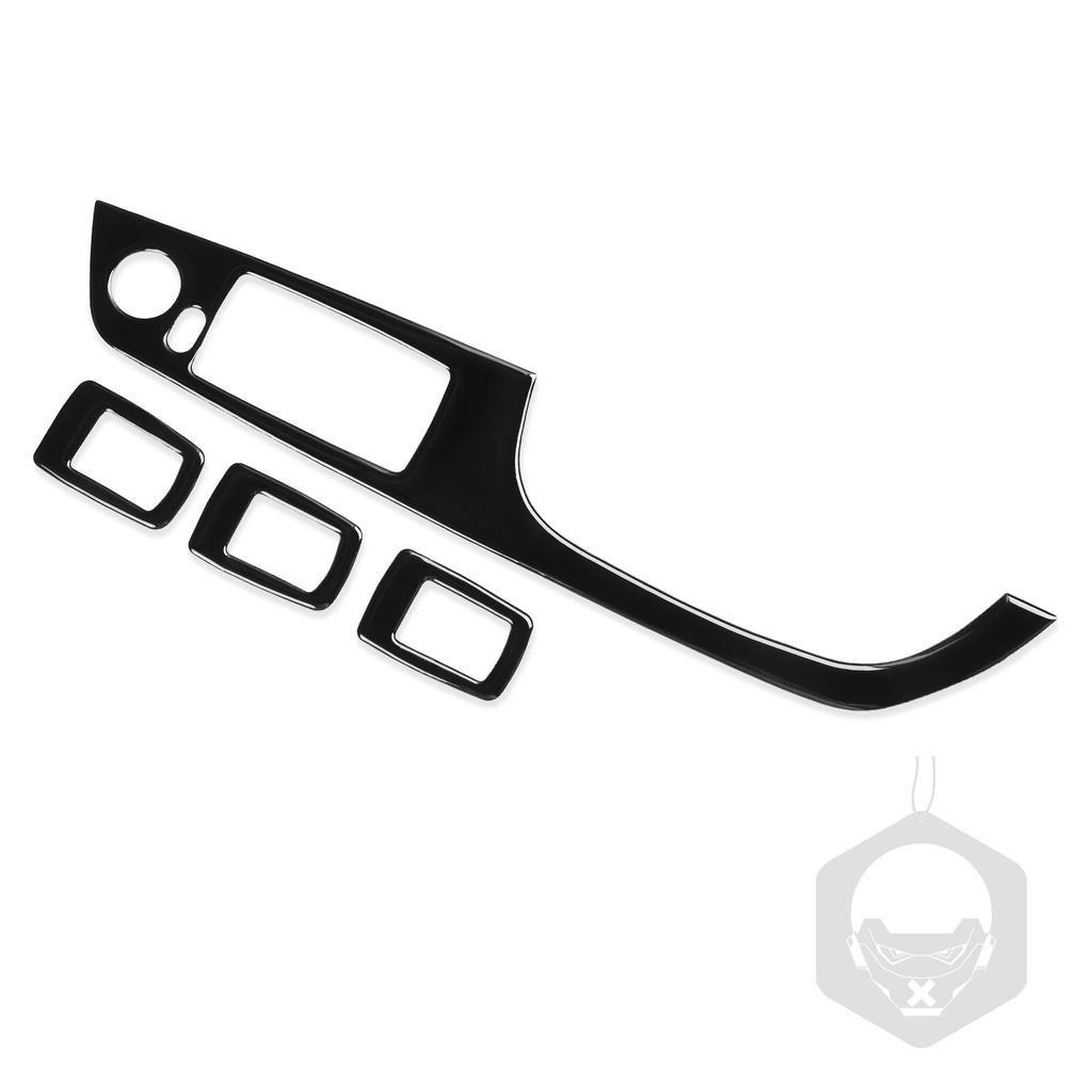 For Bmw 3 Series 2005-2012 E90 320i 325i Piano Black Window Lift Control Plastic Plate Trim Car Interior Accessoriers Sticker