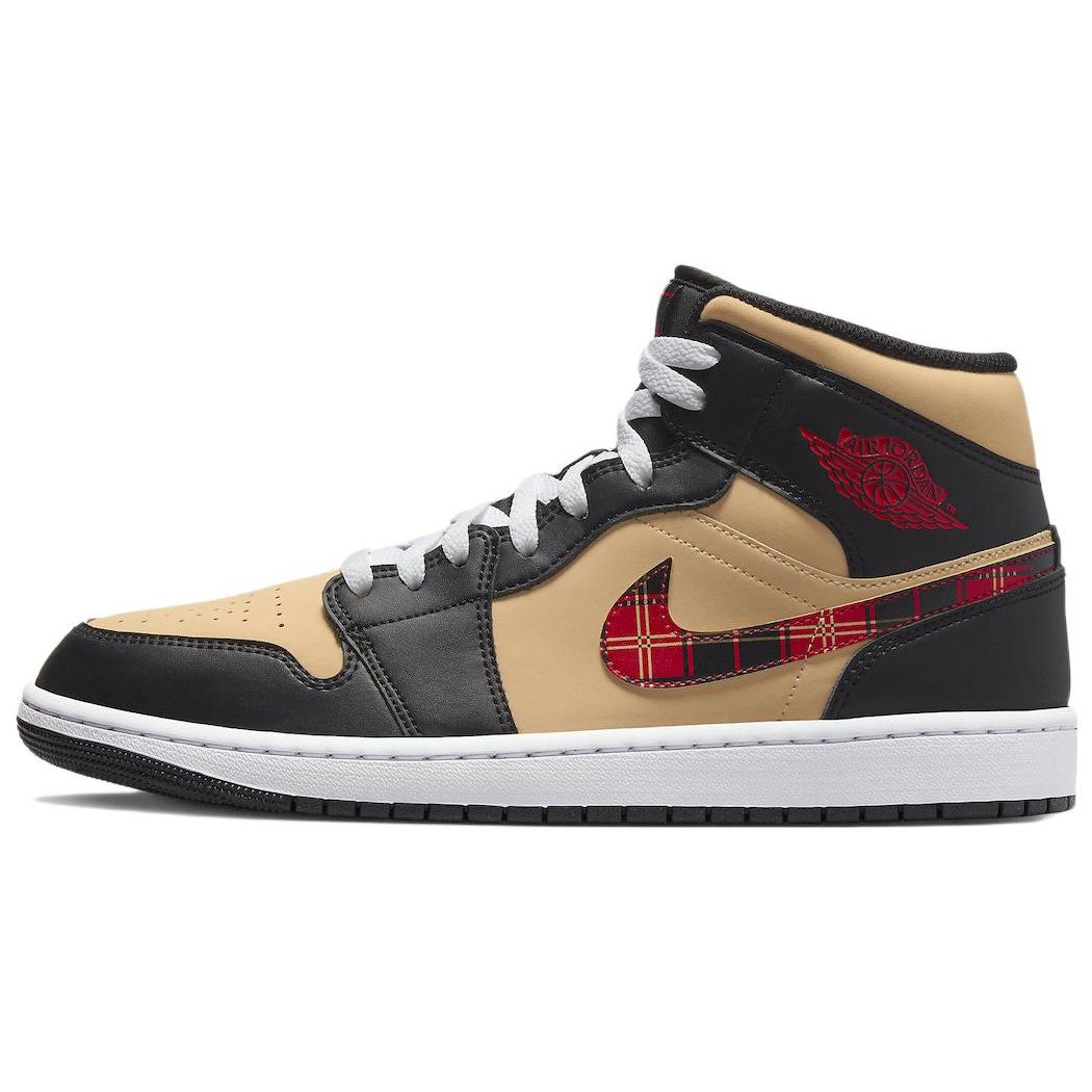Air Jordan 1 Mid SE Tartan Swoosh DZ5329-001 40