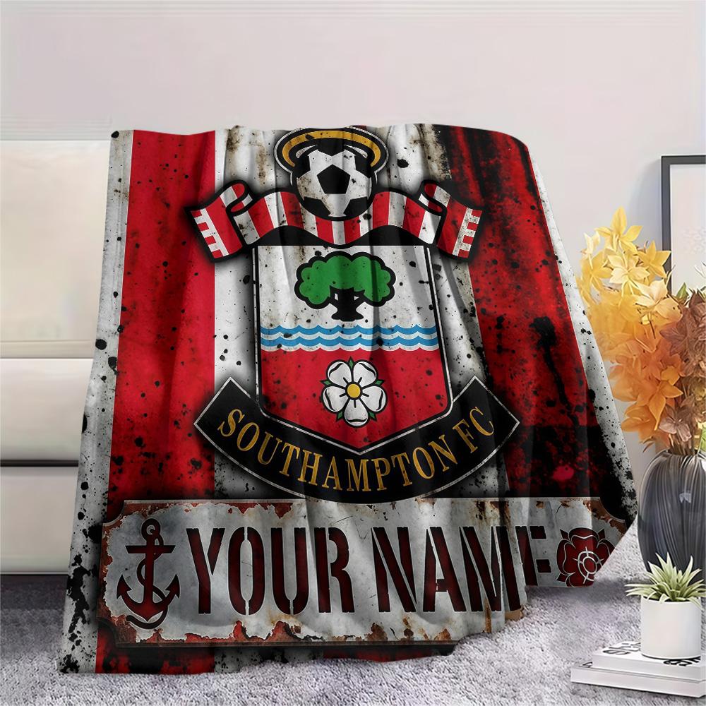 Custom Name Southampton Flannel Blanket, High Quality Comfortable for All Seasons, Home Decor, Warmth and Comfort