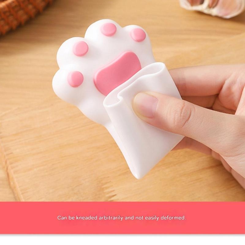 Outil Rapide Éplucheur d'Ail Avec Forme Griffe de Chat Rouleau à Éplucher Polyvalent Pour Noix Cacahuète Gadget de Cuisine