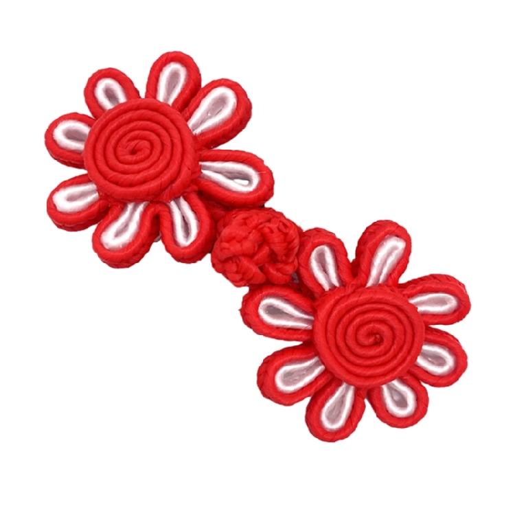 Vintage Flower Fasteners Buckle Disc Buttons DIY Clothing Decoration Garments