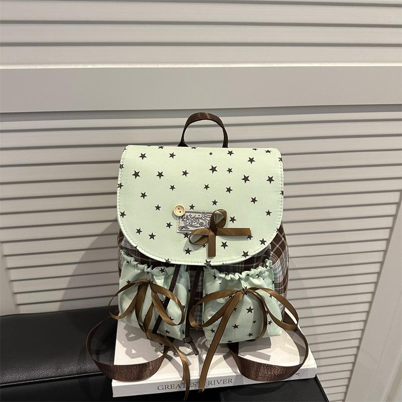 Backpack Women's Retro Style High-end Bag Simple High-value Fabric Oxford Cloth with Small Backpack