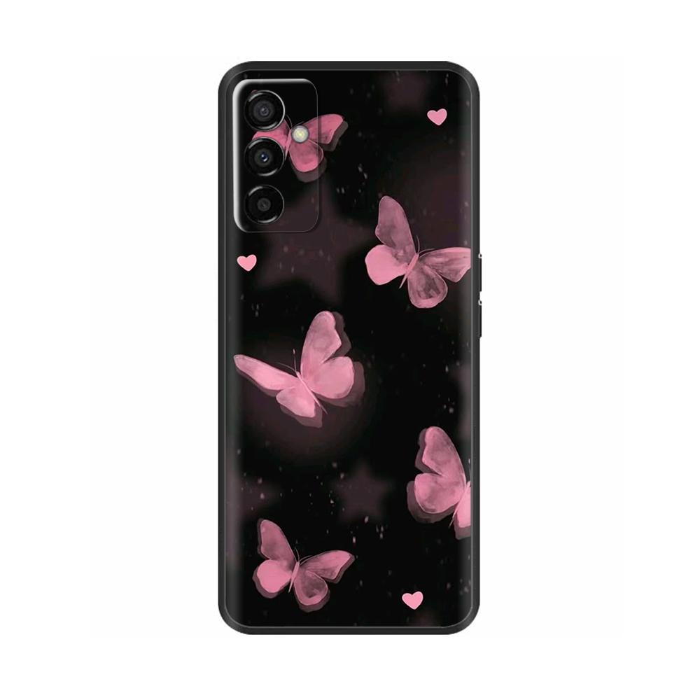 For Samsung Galaxy M13 4G Case Cartoon Butterfly Soft Silicone TPU Phone Cases For Samsung M13 Cover M 13 Coque Shockproof Funda