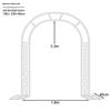 Outdoor Garden Iron Arch Trellis