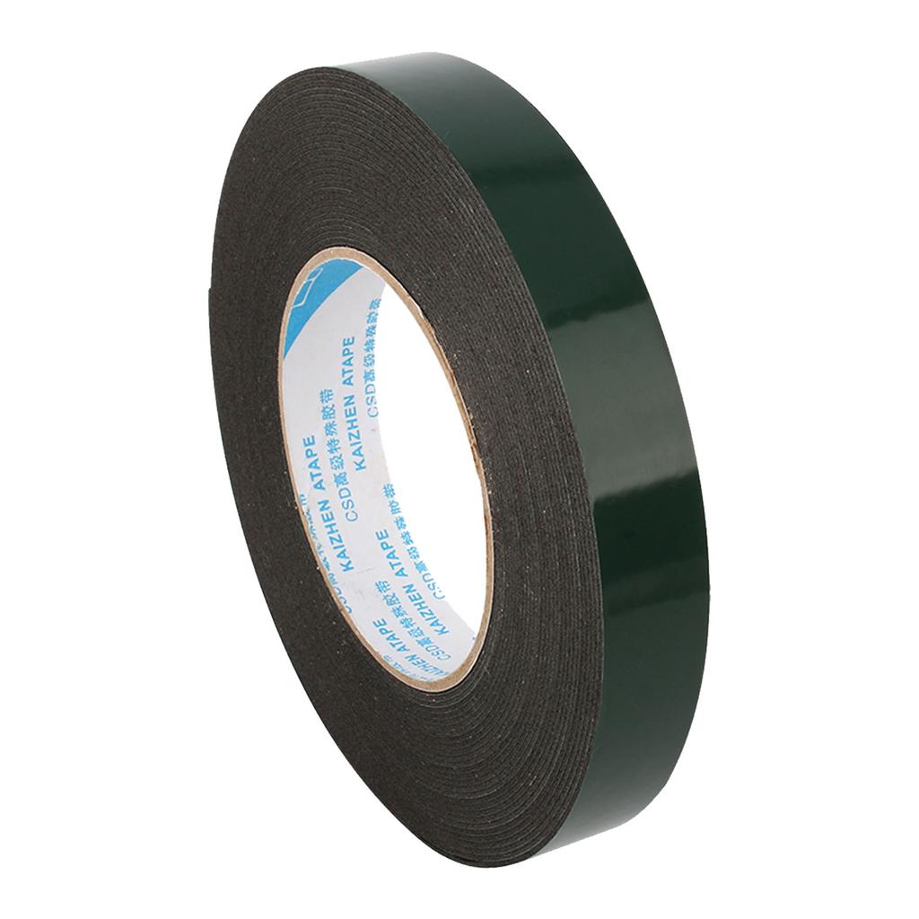 10m Water Resistant Strong Adhesive Black Foam Tape, with High Viscosity, Wide Applications, for Car, Home, Boat, 4s Store