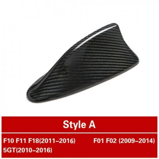 Bright Carbon Fiber Car Roof Antenna Sticker Case For BMW 7 Series F01 2009-2014