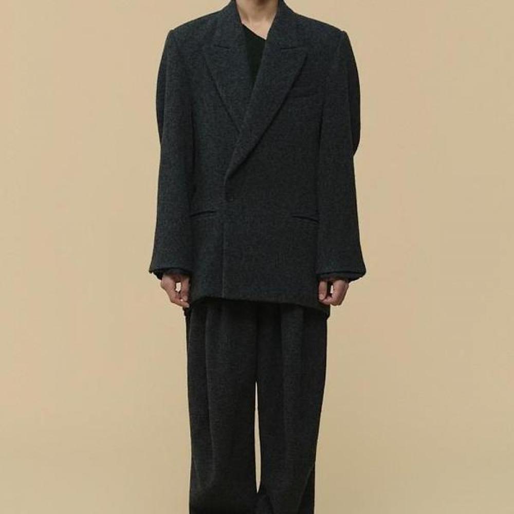 Customellow Wool Tweed Curved Pants Gray Cwpaw25991gyx Grey/M