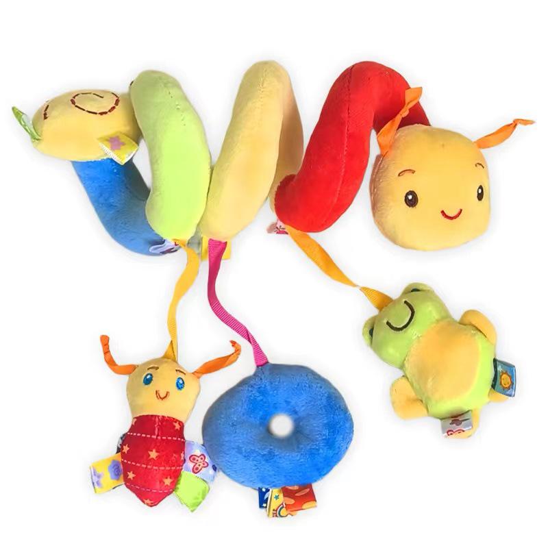 Colorful Caterpillar Baby Bed Wrap - Hanging Soothing Toy with Tags