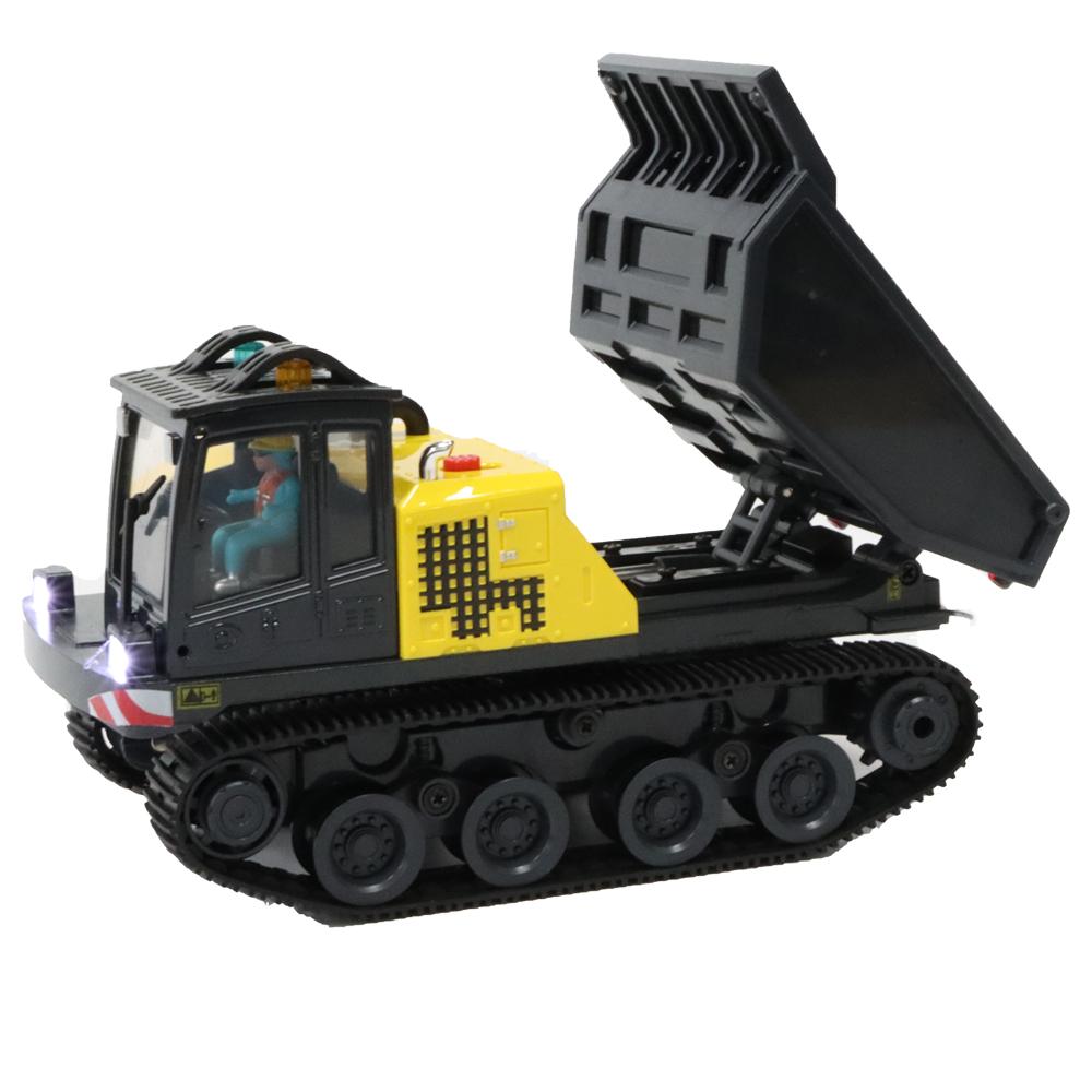 1/50 T14R RC Crawler Dump Truck Electric 3KM/H Remote Control Dump Truck Model With Light And Sound Engineering Vehicle Toy