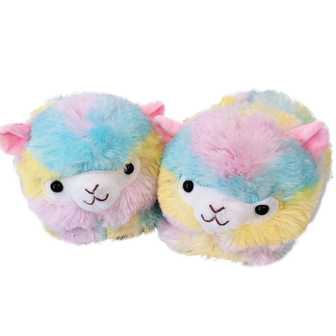 Милые хлопковые тапочки с рисунком для женщин, зимние, для студентов, для дома, нескользящие, с толстой подошвой, теплые, плюшевые, для защиты головы