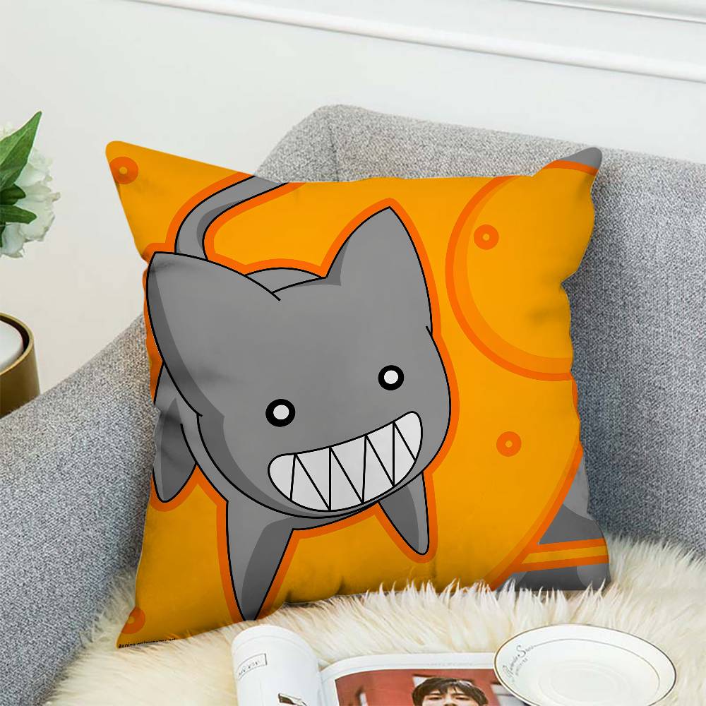 AAzumanga Daioh Pillow Case Sofa Decorative Home Doublesided Print Plush Square Throw Pillow Cushion Cover