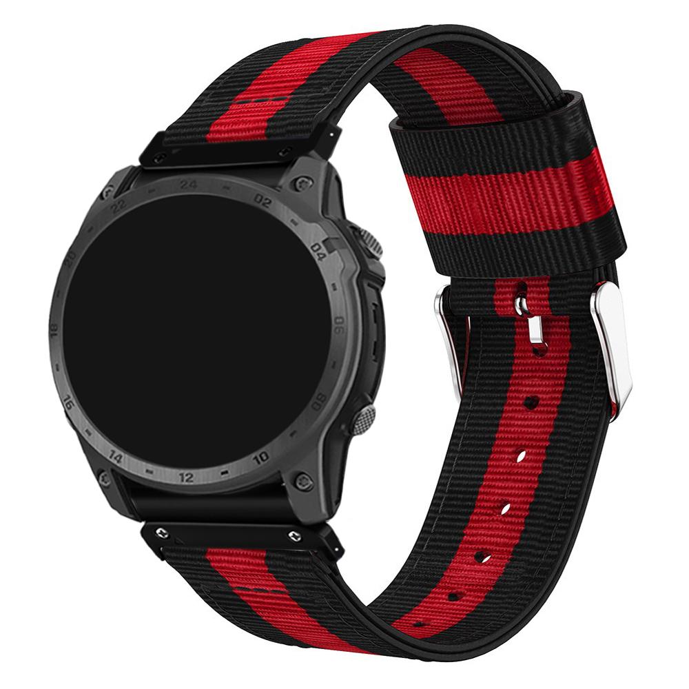 

Ремінець для Garmin MARQ gen2 Descent G1 MK3 MK2 MK1 полотно нейлон ремінець для годинника для Garmin epix Pro 47мм 51мм 42мм approach S70 S62 наручний ремінець QuickFit 22mm чорний/червоний
