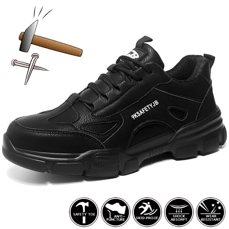 Scarpe di Sicurezza con Punta in Acciaio Uomo Donna Scarpe da Lavoro Sneakers Leggere Impermeabili Scarpe Stivali da Lavoro Uomo Antiperforazione Indistruttibili