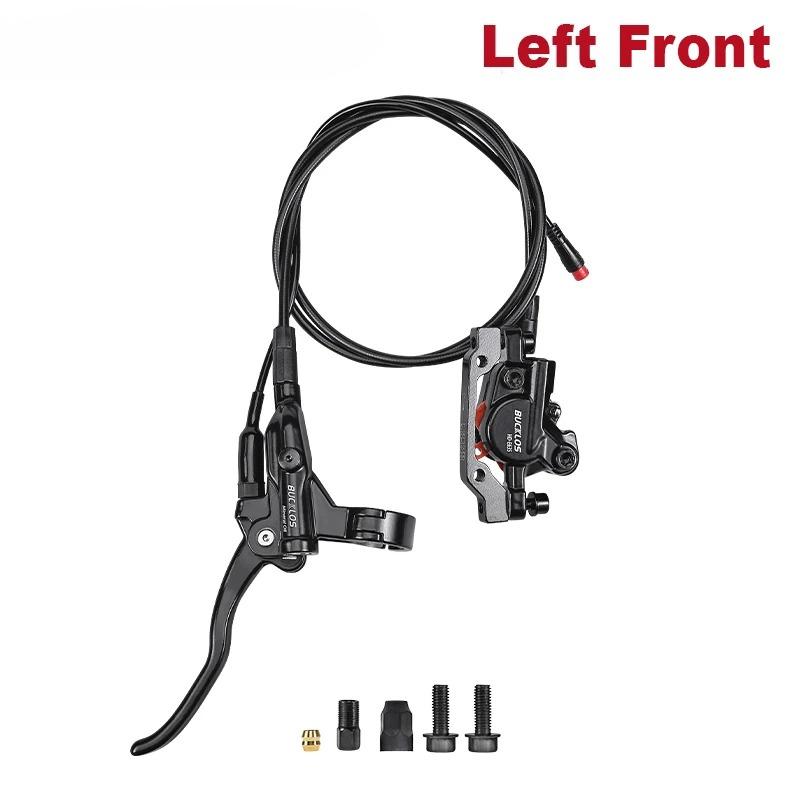 BUCKLOS 2 Piston Power Off Electric Bicycle Brakes for E-Bike Folding Bike Scooter with Rotor Hydraulic Disc Brake Bike Brakes