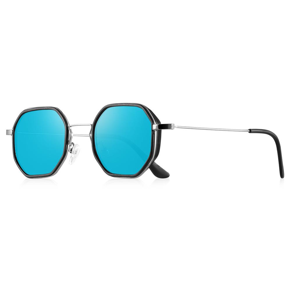 CRIXALIS Steampunk Polygon Sunglasses Men Women Small Decorative Goggles Sun Glasses Female Retro Designer Gradient Shades UV400