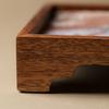 Japanese-style black walnut dried tea tray New Chinese Zen creative tea mat Wooden tray Complete set of small tea table