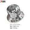 Holographic Mirror Fisherman Bucket Hat Shiny Reflective Disco Style Party For Women Teens Rave Festival Nightclub Dance Gift
