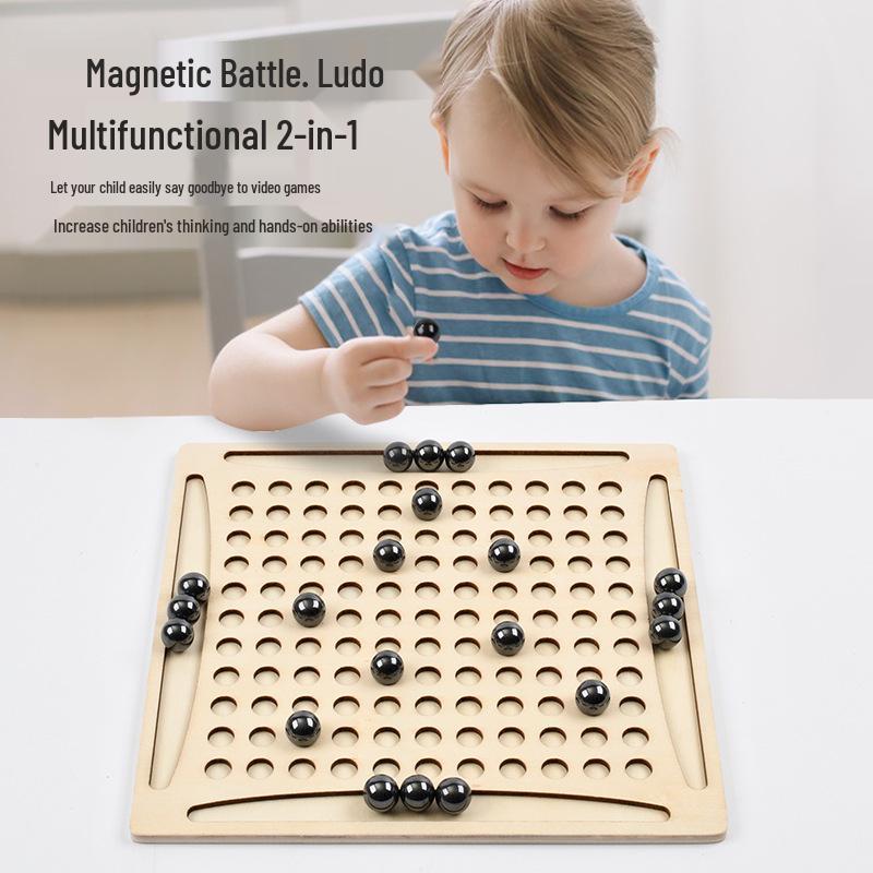 

Magnetic Flying Chess: Two-in-One Early Childhood Skill & Concentration Toy