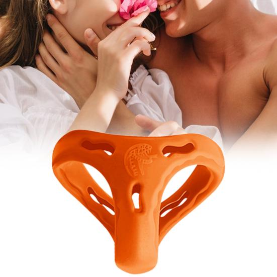 Penisring Ergonomisk høy elastisitet Ikke-vibrerende Gjenbrukbar Enkel å bruke Forbedre sexglede Myk silikonhane/penisring hanneforsyning
