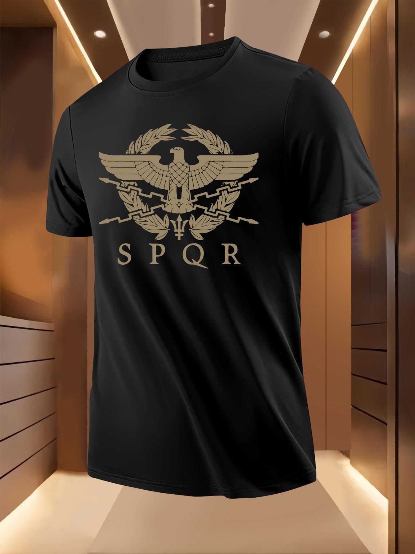 Roman Eagle Emblem Print Pattern Tshirt XXL