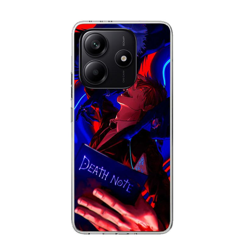 N-Note D-Death Yagami Light Handyhülle Für Xiaomi Redmi Note 13 14 15 Pro Plus 12S 12 14S 11S 11E 10 10S 11 11T 5G 4G Hülle Coqu