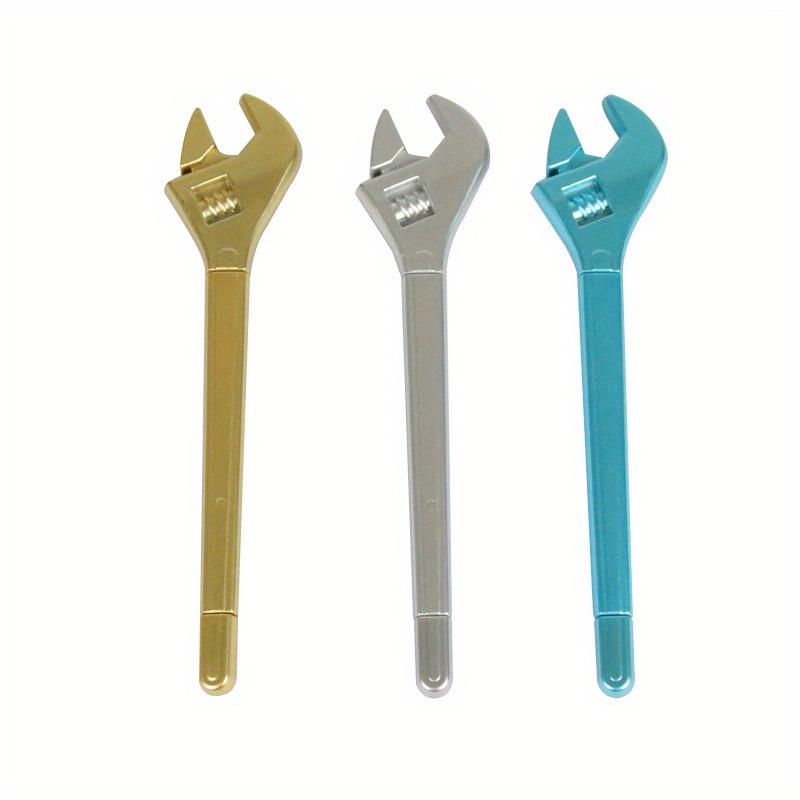 10pcs 0.5mm Creative Plastic Wrench Shape Gel Pen Casual Decompression Signature Pen Gift Gift Special Pen