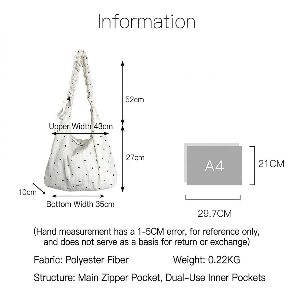 Large Capacity Shoulder Bag Wear-Resistant Women'S Tote Bag Casual Crossbody Bag Wrinkle-Proof For School Casual Outing Daily