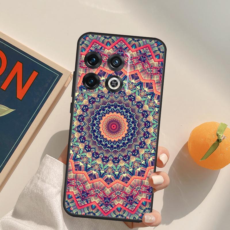 Floral Flower Mandala Design Case For OnePlus 13R 12R 10R 13T 10T 11 12 13 15 OnePlus Nord 5 CE 2 3 4 Lite N20 N30 Cover