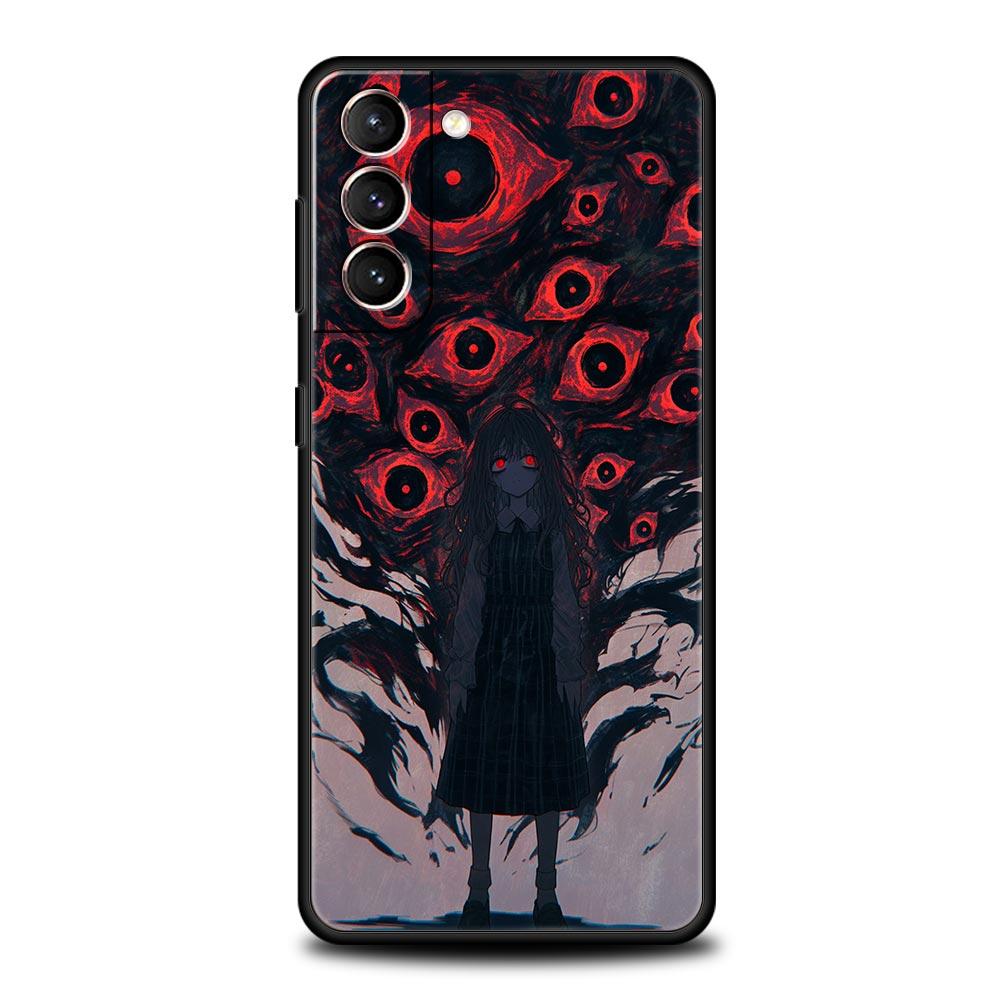 Phone Case Cover for Samsung Galaxy S26 S25 S24 S23 S22 S20 S21 FE Ultra Plus S25 Edge Soft TPU Capas Trendy Cool Eyes Creative