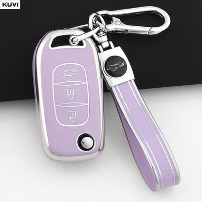 Tpu Car Flip Key Case Cover Shell For Renault Kwid  Kadjar Captur Megane Sandero Stepway Logan Clio 5  Arkana