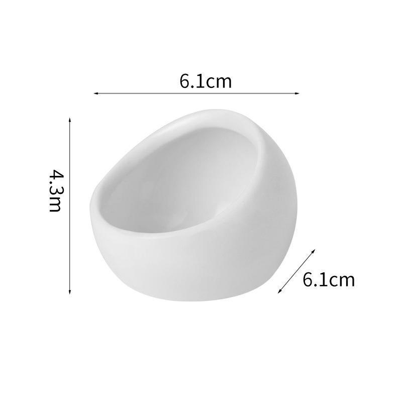 Hamster Bowl Food Dish Ceramic Small Animal Bowl Prevent Knocking Over For Food Splashing Gerbil Chinchilla Rat Ferret Hedgehog