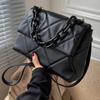 Borsa a tracolla da donna con rombo Borsa a tracolla con design a catena di lusso con patta Borsa quadrata piccola
