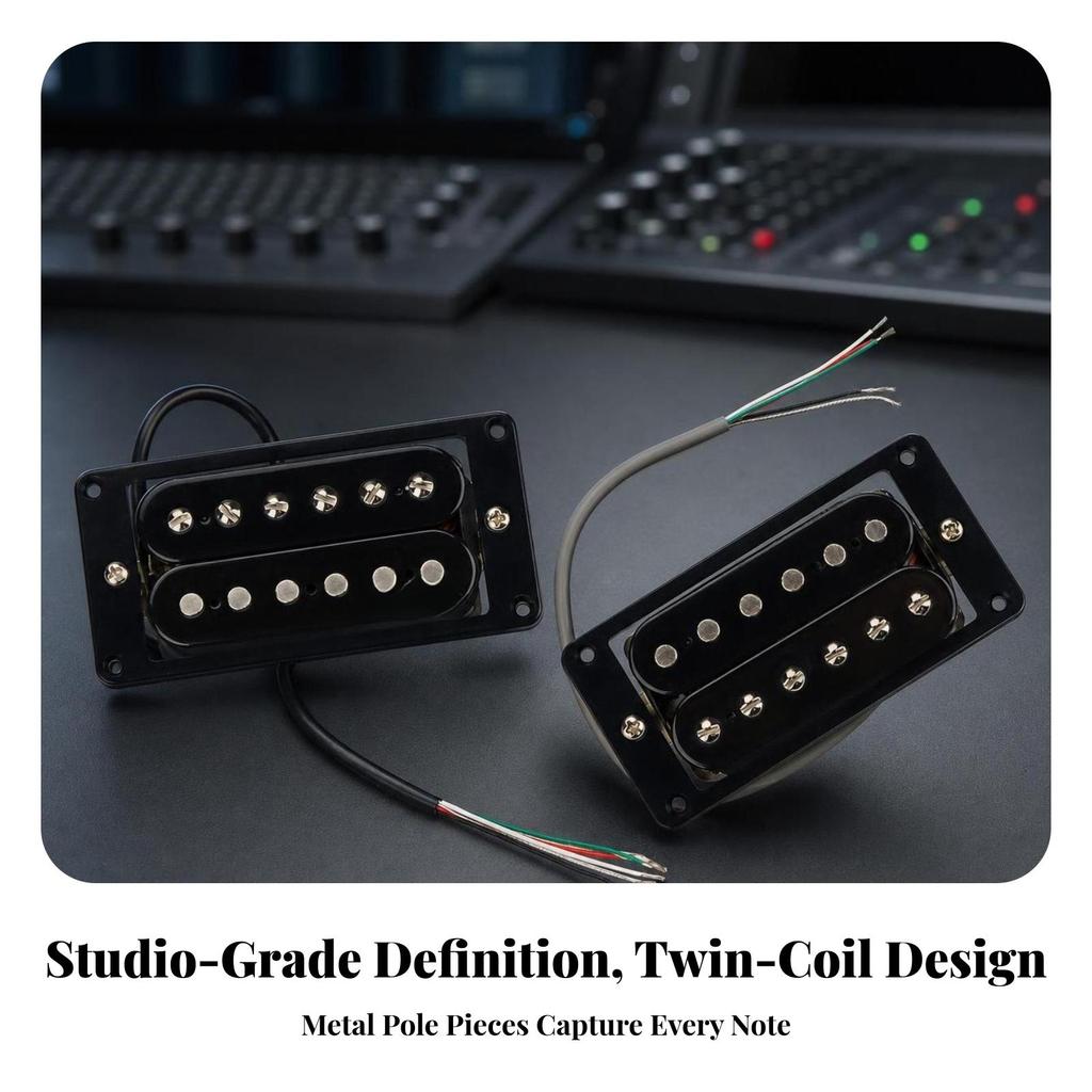 Electric Guitar Pickups Glossy Humbuckers Wired for Luthier