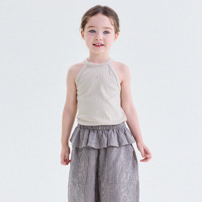 Girls  Summer Off-Shoulder Halter Vest 110