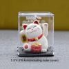 Solar Fortune Cat Ornament Automatic Waving Lucky Cat Car Decoration Cake Baking Decoration Automatic Hand Waving Fortune Cat