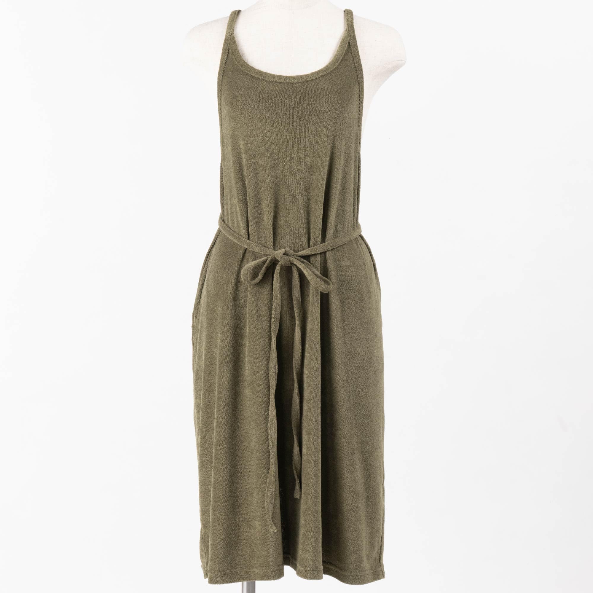 

Apron Smooth Pile Khaki Free Size [Senko] B.B.collection