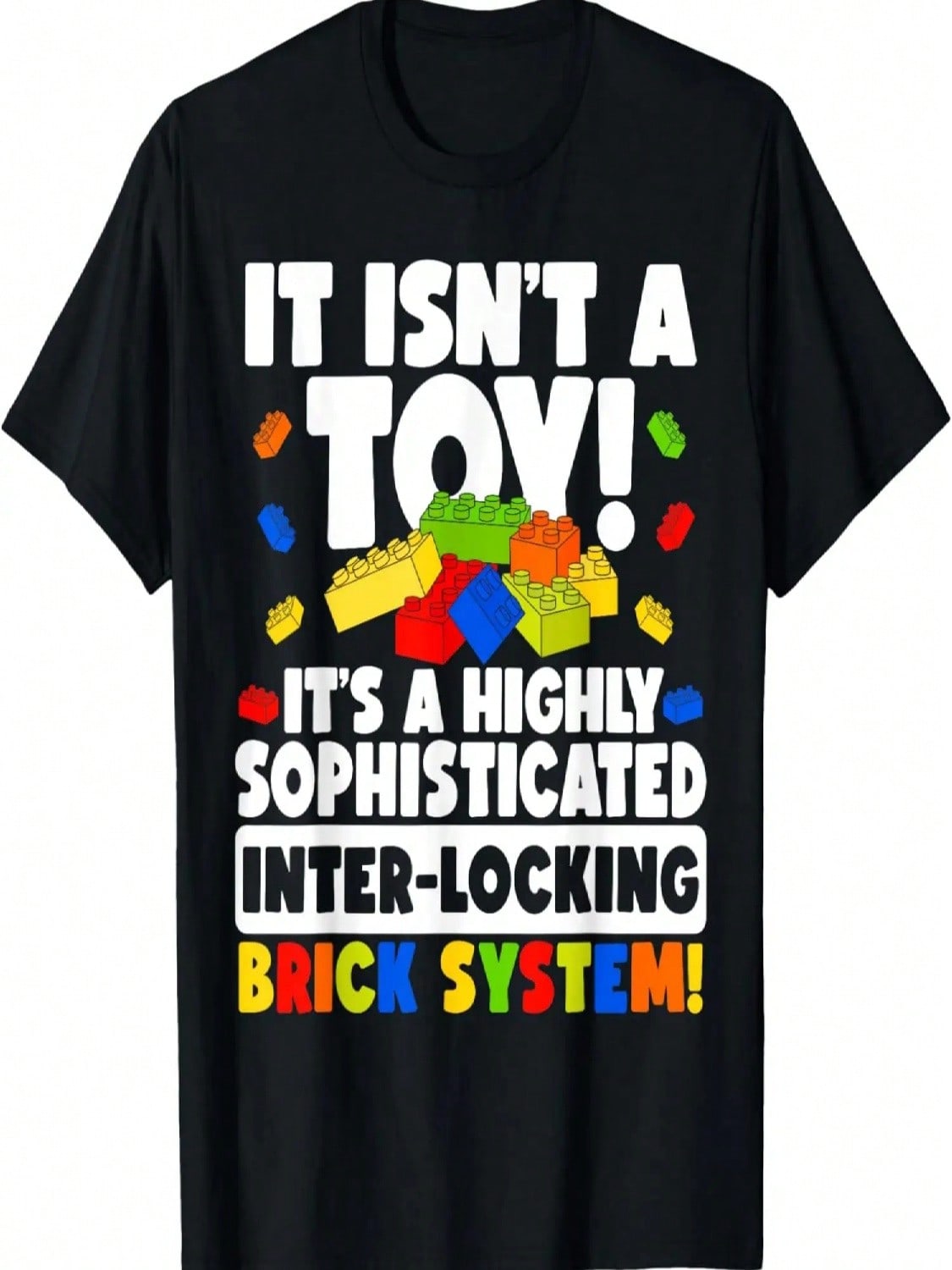Master Builder Bricks Blocks Kids Boys Teens unisex T-Shirt S разноцветный