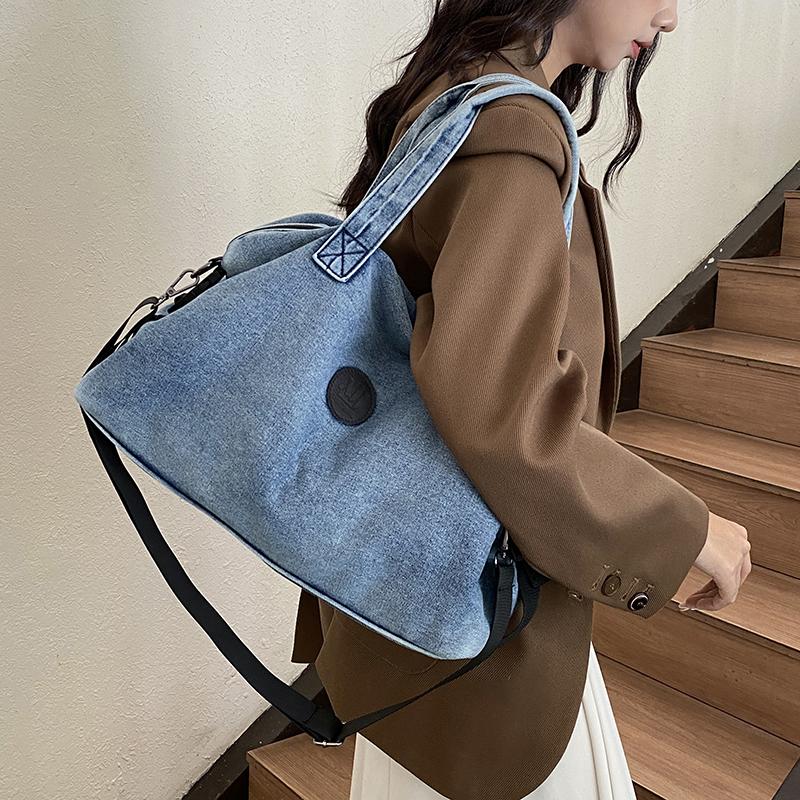 Fashi Borsa Grande in Denim da Donna Borsa da Donna Borsa a Spalla Messenger Jeans Lusso Femminile Grande Capacità Borsa da Viaggio sacs