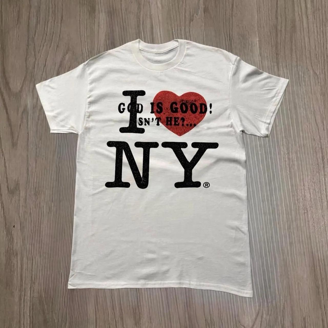 

I Love NY Christian Shirt God Is Good T Shirt Faith Graphic Tee Religious Streetwear New York Faith Shirt 4XL
